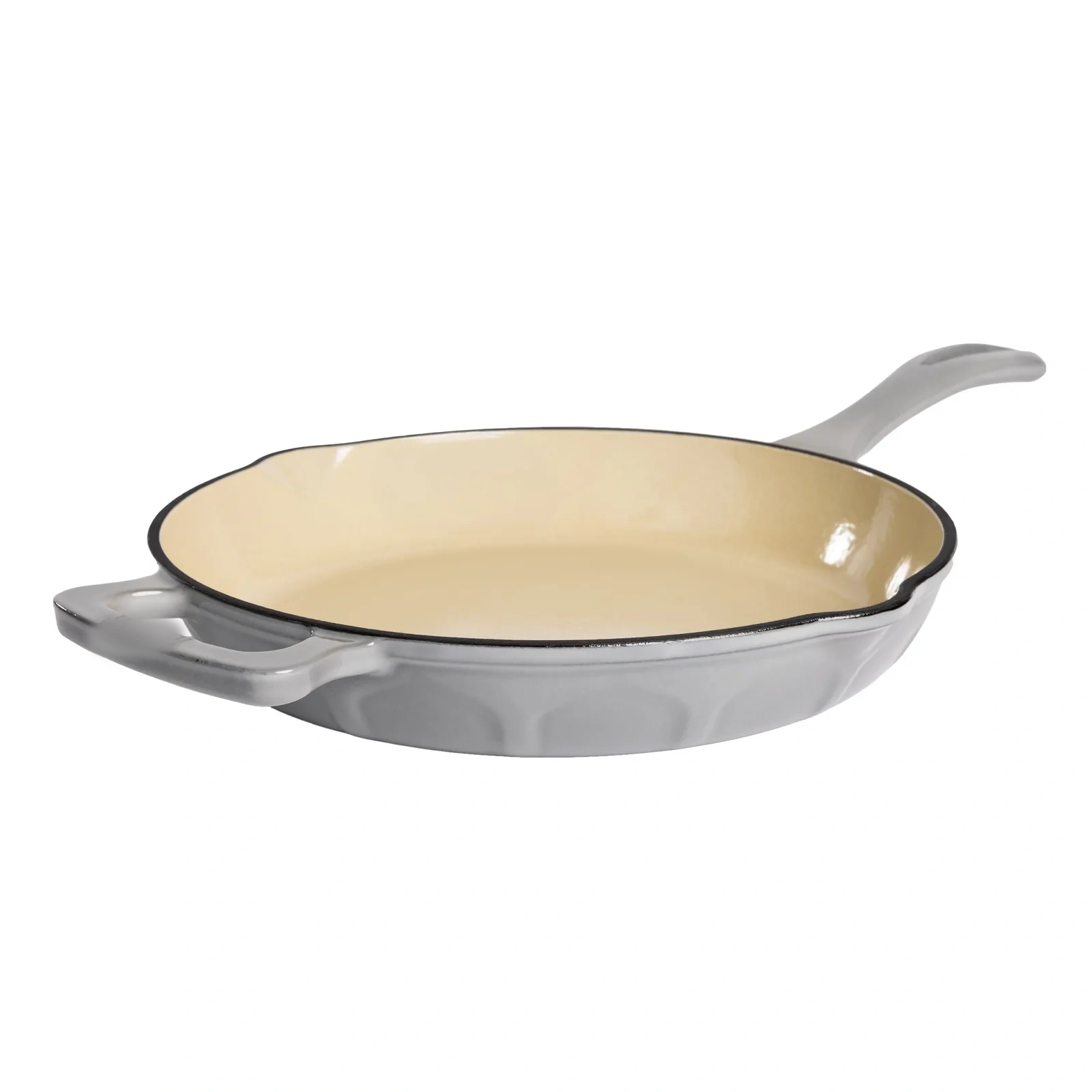 Enamelled cast-iron skillet