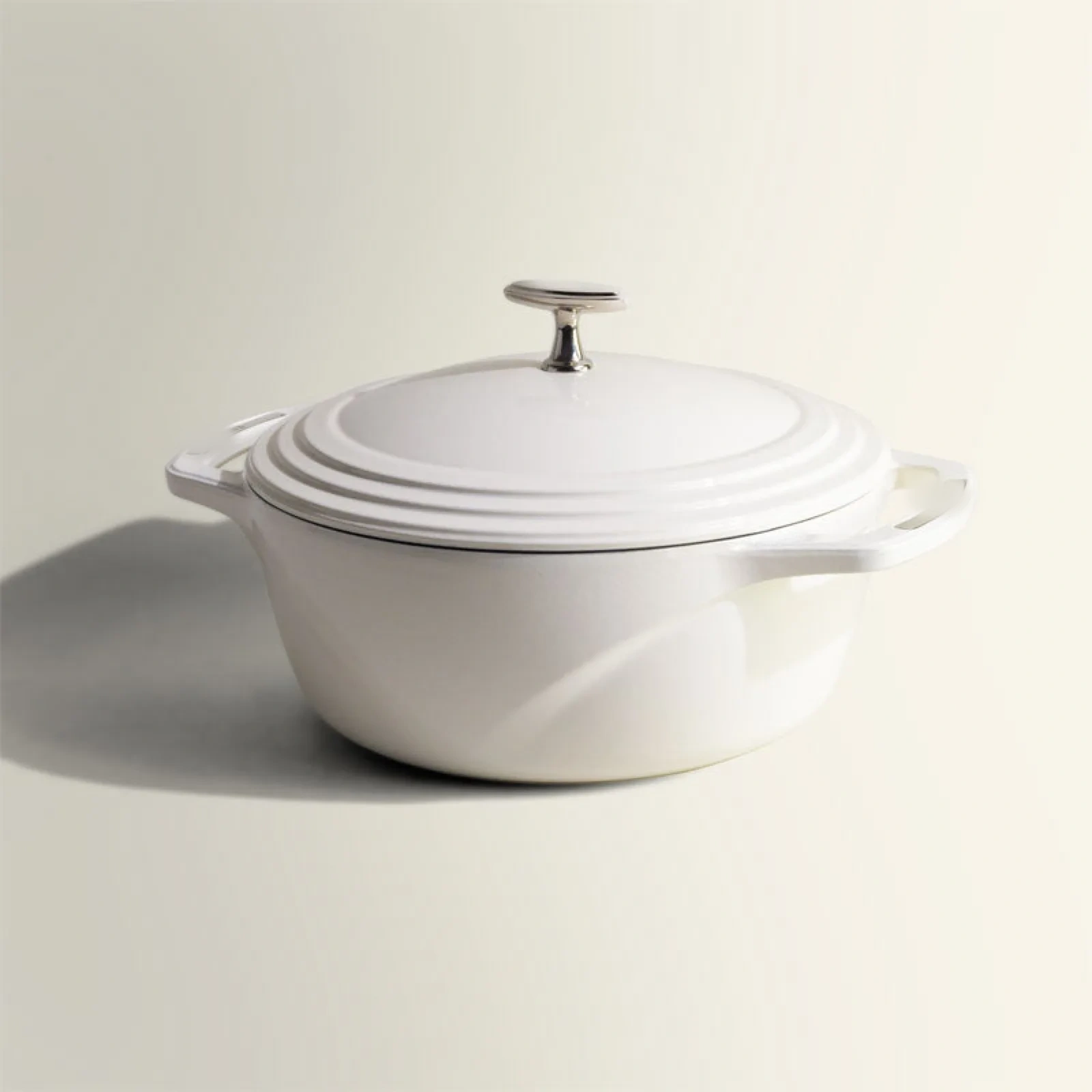 Colourful enamelled Dutch oven